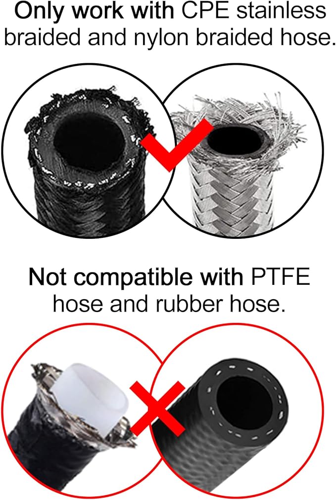 EVIL ENERGY 10AN Hose End Fitting 120 Degree Swivel for CPE Braided Fuel Hose Black
