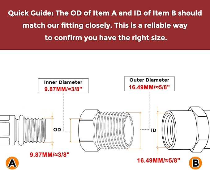 Pack of 1, 3/8" NPT Male to 1/8" NPT FeMale Solid Brass Hex Bushing, Hose Fittings Adapter Threaded Reducer Heavy Duty for Pipe Leak Repair, Bathroom Remodel, Compression