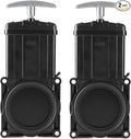 Standard 3 Inches RV Waste Valve with Metal Handle,RV Waste Valve Compatible with Most Brands of Sewer System Body Plastic Molded (2Pack),Black (8026)