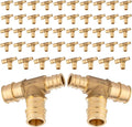 (50-Pack) Seelink 3/4" x 1/2" x 3/4" PEX-A Tee Expansion Fittings, for PEX Tubing Pipe Hose Fittings, ASTM F1960(PEX1960046-50Pack)