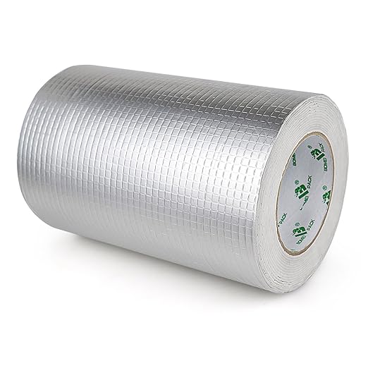 BOMEI PACK Butyl Tape, Waterproof 8" W X 16.4'L, Multi-Use Leak Repair for Boat and Pipe Sealing, HVAC Ducts, Roof Crack, RV, Awning, Window Sealing, Upgraded Leak Proof Butyl, 1Pack