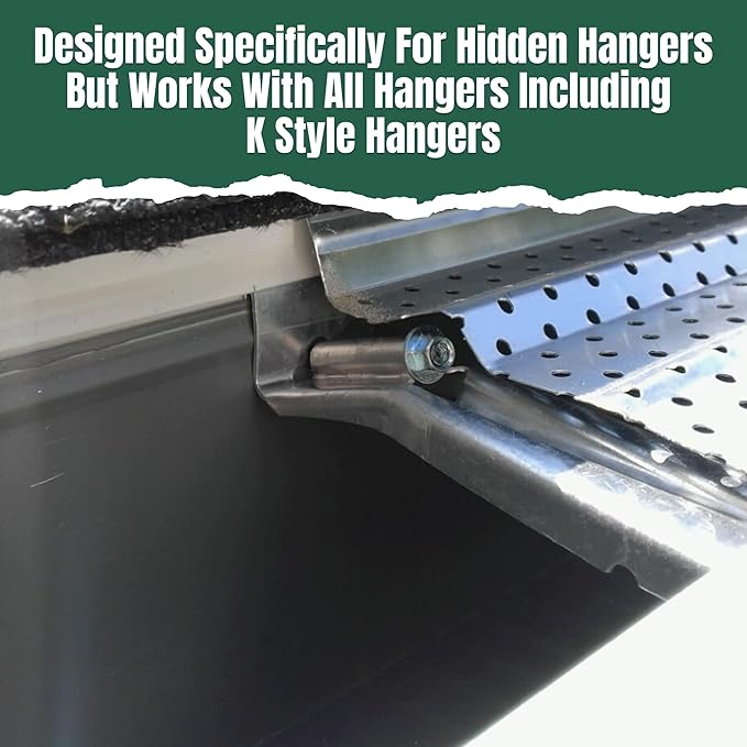 A-M Gutter Guard – Premium Heavy-Duty Aluminum Leaf & Debris Protection, Lifetime Quality (5 Inch - 31 Feet, Mill Finish) - DIY Easy - Made in The USA