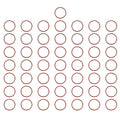 MECCANIXITY Silicone O-Ring 30mm ID 34mm OD 2mm Width Metric VMQ Sealing Gasket Replacement 50A Durometer for Plumbing Compressor Faucets Valves Repair (Red, Pack of 50)