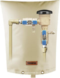 Backflow Preventer Pipe Insulation Cover (5°F) - Irrigation Sprinkler Valve Insulated Pouch - Water Well Pump Cover - Sturdy 5 Layers for Winter Freeze Protection, 14" W x 18" H, Beige