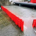 Flood Protection Barrier, 2/3/4/5/6/7/8/9/10/20/30-Pcs Wall Plastic Flood Prevention Board Water Absorbent Dams Diverter Door Dam Flood Barrier Water Barrier(8-Pcs)
