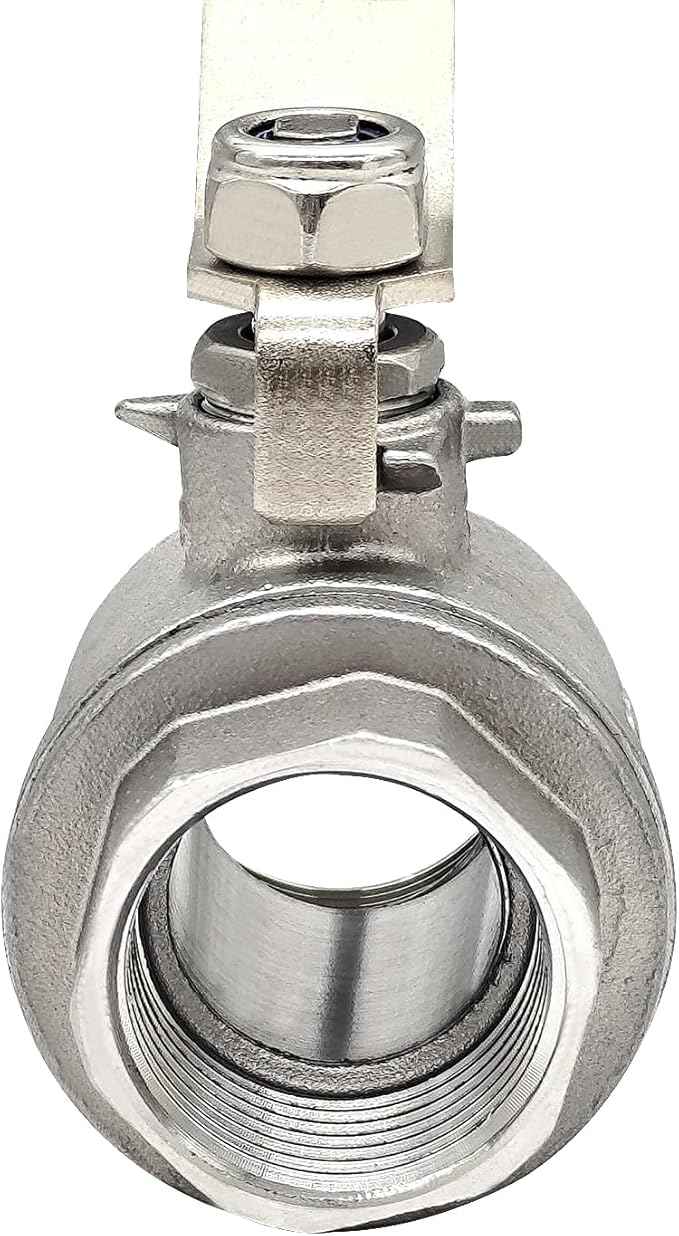 1-1/4" NPT Female 304 Stainless Steel Full Port Ball Valve with Blue Vinyl Handle 1000 WOG (1-1/4 inch)