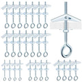 15Pcs M5 x 75mm Eye Bolt Toggle Bolt Assortment Kit, Spring Toggle Bolts Butterfly Anchors Butterfly Toggle Anchors, Heavy Duty Drywall Anchors with Wing Nut for Hanging Lamps Heavy Items