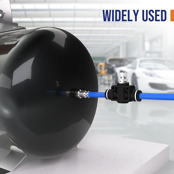 5/16(8mm) Push To Connect Valves,Pneumatic 5/16(8mm) Air Control Valve,Quick Push To Connects Fittings,Throttle Flow Speed Controller