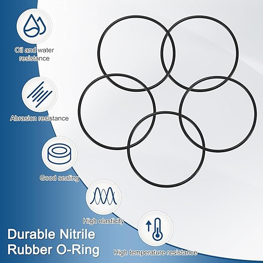 5-Pcak Nitrile Rubber O-Rings, 102mm ID, 110mm OD, 4mm Width, Metric Sealing Washer Gasket for Automotive Machine Plumbing/Faucet/Air or Gas Connections, Resists Oil and Heat