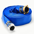 2" x 50 ft Discharge Hose for Swimming Pools, Heavy Duty PVC Lay Flat Water Backwash Hose,Durable Pool Drain Hose with Aluminum Pin Lug Fittings for Water Pump And Filters