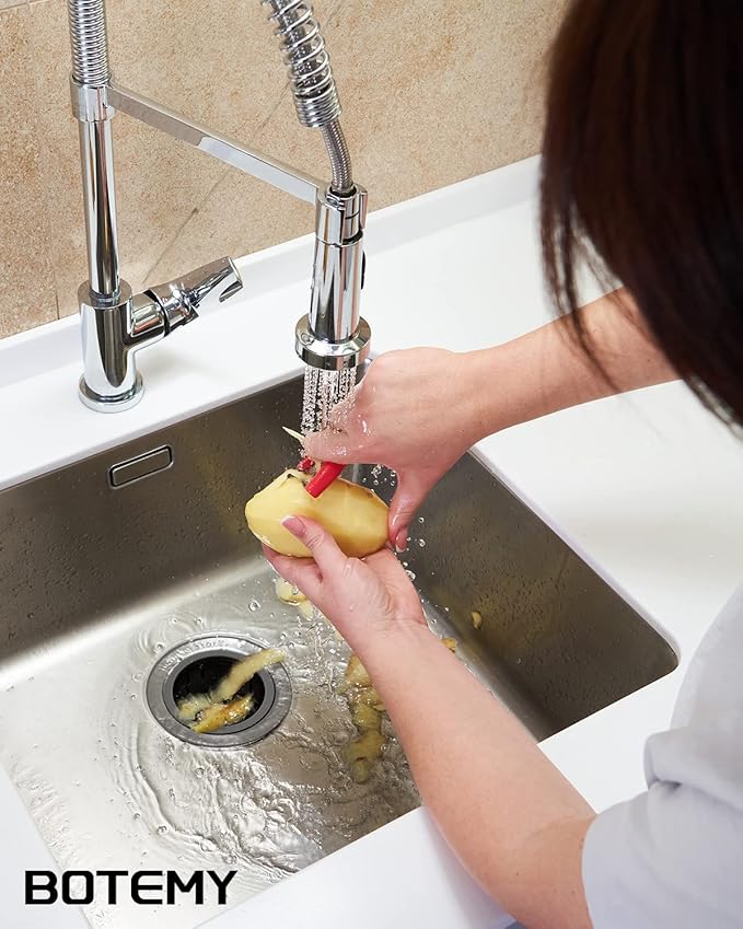 BOTEMY Extended Garbage Disposal Flange Basket Strainer Stopper, Deep 304 Stainless Steel Kitchen Sink Flange for 3-1/2 Inch Standard Sink Drain Hole, Bronze Deep Sink Disposal Stopper(ORB)