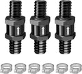 EVIL ENERGY 1/2" (12mm) Check Valve, 3 Pcs Aluminum One Way Fuel Check Valve for Gasoline, Diesel & Coolant with Universal Hose Clamps, Black