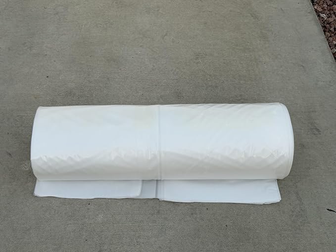 6 Mil Clear Vapor Barrier – Polyethylene Visqueen (USA Made) - Sandbaggy (20 ft x 50 ft, 1)