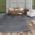 Freshtour Vinyl Flooring Roll, Versatile Removable PET Leather-Like Floor Covering, Waterproof & Durable, Easy Tape Installation, Cost-Effective for Any Room, Dark Grey Oak/ 107 Sq.ft (39.3" x 393.7")