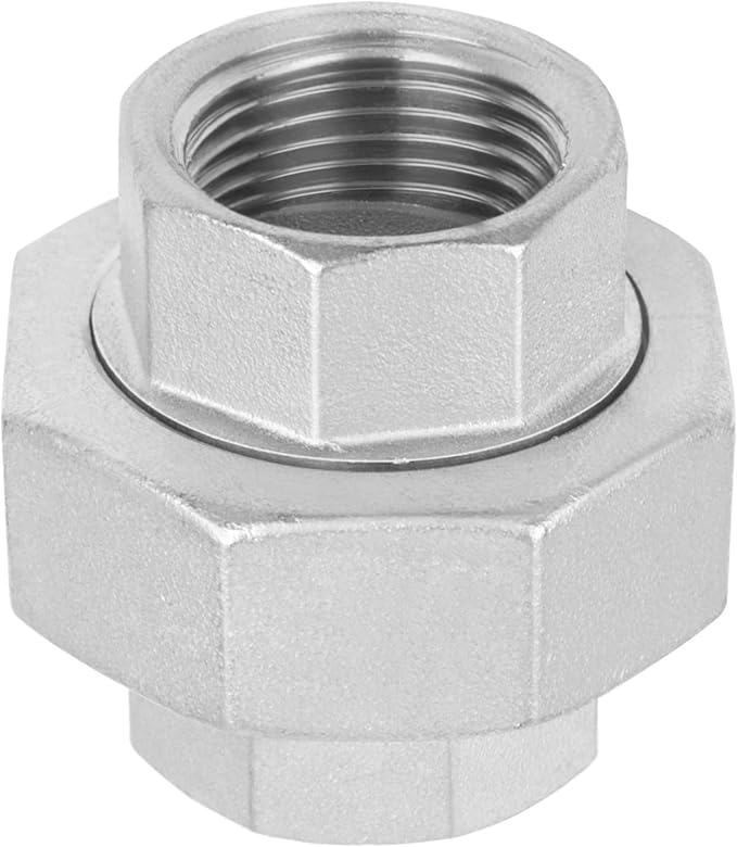 Avanty Stainless Steel 304 Cast Pipe Fitting, Union, 1/4" NPT Female