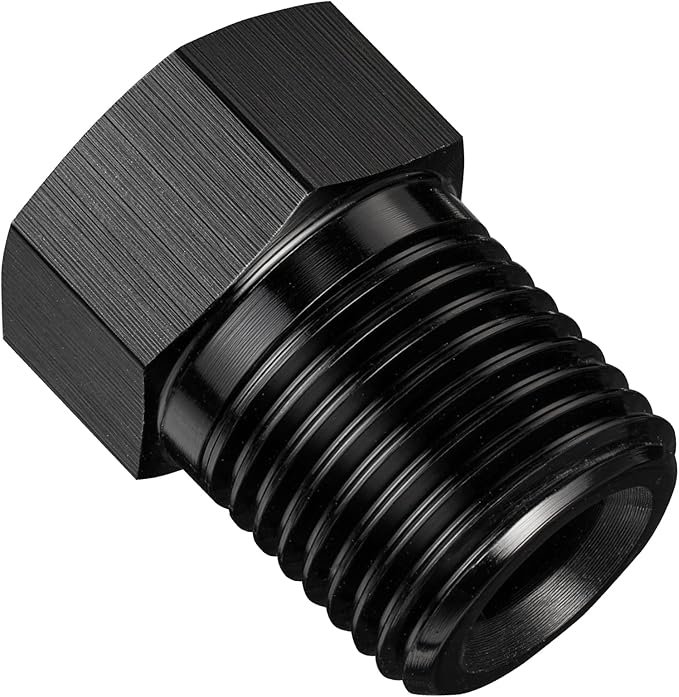 EVIL ENERGY 1/8" NPT Plug Male Hex Head Fitting Adapter Aluminum Black