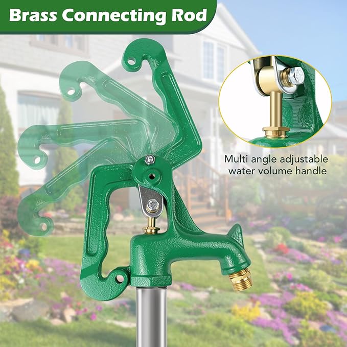Frost Proof Yard Hydrant,Freeze Proof Outdoor Faucet Frost Free Hydrant for Yard Garden Farm Pasture Irrigation,Water Faucet 3/4" Pipe Connection,4.25ft Total Length 24" Bury Depth