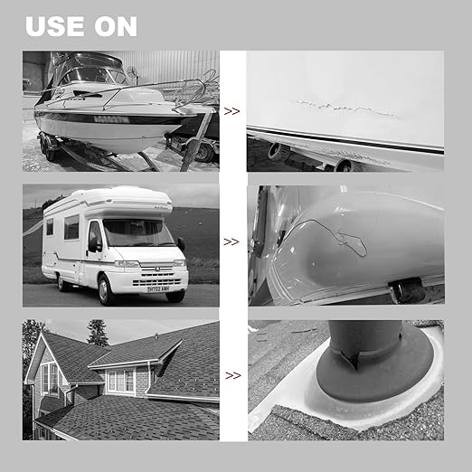 Silver RV Roof Sealant Tape, 8" x 25' Waterproof Repair Seal Tape – Extra Thick, UV-Resistant, Weatherproof Patch for Permanent Leak Sealing on RVs, Trailers, and Mobile Homes