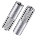 Wensilon(20 pcs) 3/8"-16 Premium Stainless Steel Drop in Anchors Assortment, Knurled Drop-in-Anchor for Solid Concrete, Internal Forced Expansion Screw Bolts