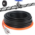 3FT Heat Tape for Water Pipes, -40°F Anti-Freeze De-Icing Heating Tape, Pipe Insulation Heating Cable for Insulation/Roof Snow Removal , Gutter Heating Cable, Heated Water Hose 120V 5W/ft(3FT)