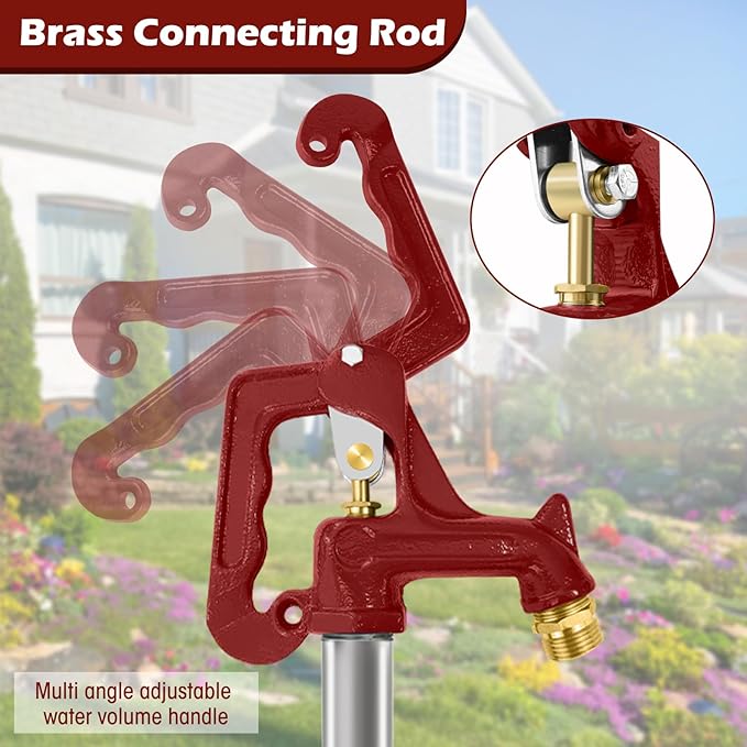 Frost Proof Yard Hydrant, Frost Free Outdoor Faucet Freeze Proof Hydrant for Yard Garden Farm Pasture Irrigation, Water Faucet 3/4" Pipe Connection,4.25ft Total Length 2' Bury Depth