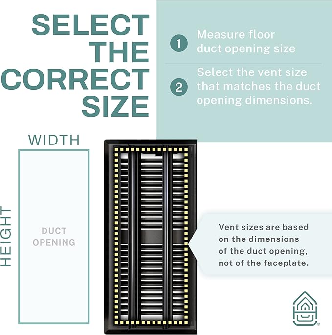 Home Intuition Contemporary Floor Vent Covers 2X12 Inch Floor Register with Mesh Cover Trap Heat and Air Walkable Metal Floor Vent for HVAC Duct, Polished Brass