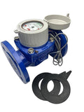 DAE WP-200nm 2" Lead Free Woltmann Helix Water Meter, Pulse Output, Cubic Meter