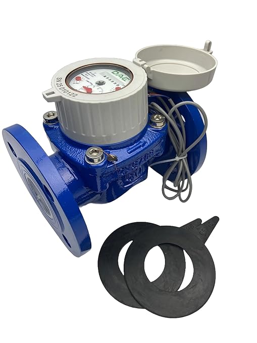 DAE WP-200nm 2" Lead Free Woltmann Helix Water Meter, Pulse Output, Cubic Meter