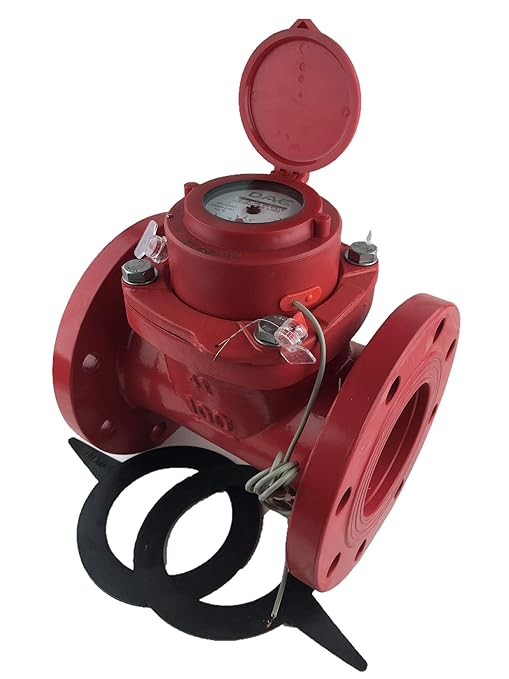 DAE WP-400RP 4" Woltmann Hot Water Meter, Pulse Output, Gallon