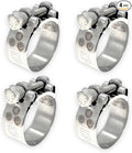TT Heavy Duty Hose Clamps, 304 Stainless Steel T-Bolt Clamp, Adjustable Range 40-43 mm, Solid T-nuts and Wide Band for Pool Hose Clamps (1.57-1.69 inch, 4 pack)