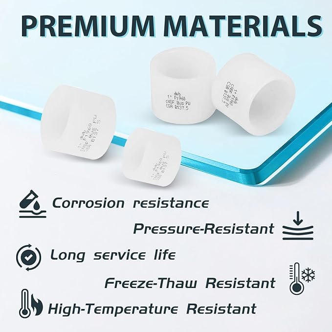 (Pack of 200) Seelink 1 Inch PEX A Expansion Rings, Expansion Rings and Sleeves for PEX A Pipe and Fitting Connection