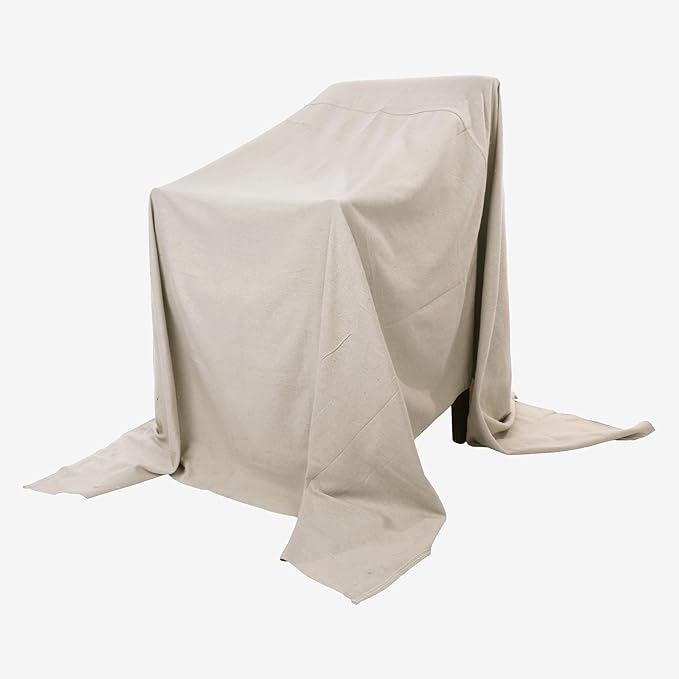 All Purpose Canvas Drop Cloth by EZ Drop - Cotton Duck Dropcloth Tarp for Painting, Construction Debris, Floor & Furniture Protection, Heavy Duty Cover Against Paint, Dust, Dirt (4 ft. x 12 ft.)