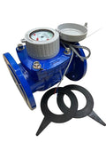 DAE WP-300nf 3" Lead Free Woltmann Helix Water Meter, Pulse Output, Cubic Feet