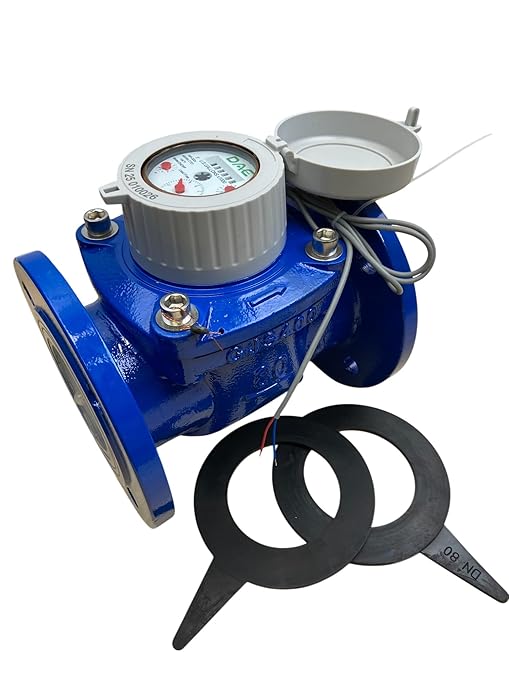 DAE WP-300nf 3" Lead Free Woltmann Helix Water Meter, Pulse Output, Cubic Feet