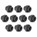 1/2" Cast Iron Union, Home TZH 10 Pack 1/2" Industrial Malleable Female Pipe Fitting Union for Industrial Vintage Style DIY Project/Furniture/Shelving Decoration (10, 1/2")