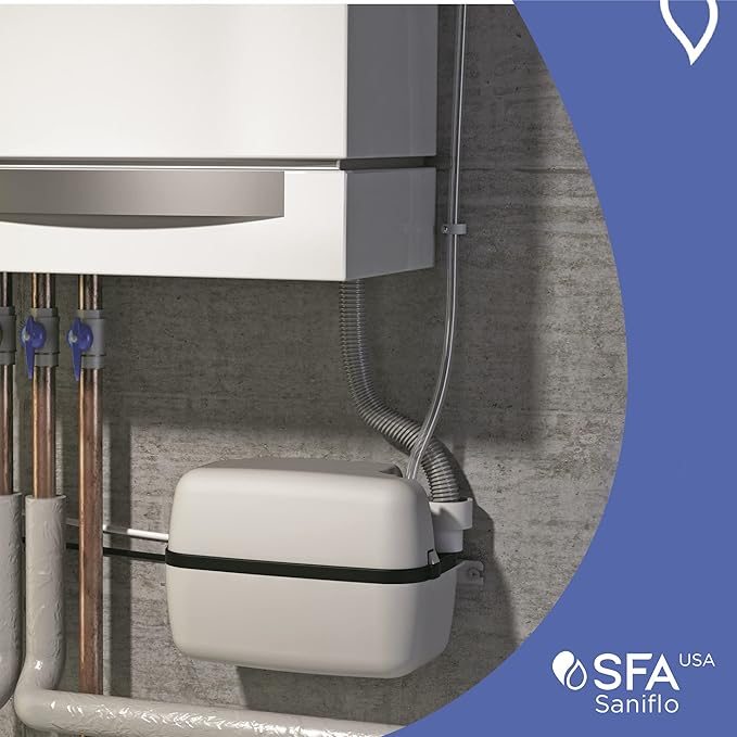 SFA SANIFLO - Sanicondens - Condensate Pump - Easy Installation for Condensing Boilers, HVAC Systems & Water Heater Systems - 4 Years Warranty - Made In France