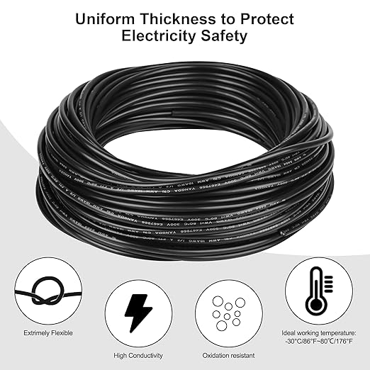 18 Gauge Wire 2 Conductor,18 AWG Electrical Wire Stranded PVC Cord Oxygen-Free Copper Cable,26FT 2 Core Pure Copper Flexible Cable Wire for LED Lamp Lighting Strips Automotive (18AWG-2C, 26FT)…