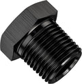 EVIL ENERGY 3/8" NPT Plug Male Hex Head Fitting Adapter Aluminum Black