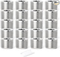 TAISHER 20PCS 304 Stainless Steel Internal Hex Thread Socket Pipe Plug Fitting 3/8" NPT Male