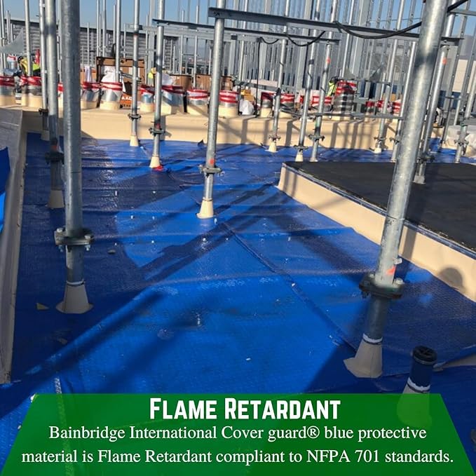 Farm Plastic Supply - Bainbridge International Flame Retardant Cover Guard 10 Mil - Temporary Floor Protection, Temporary Protection, Cover Guard, Temporary Surface Protection (36'' x 350')