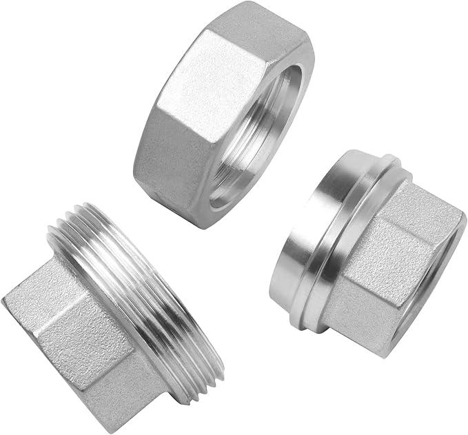 Avanty Stainless Steel 304 Cast Pipe Fitting, Union, 1-1/4" NPT Female x 1-1/4" NPT Female, 1pc