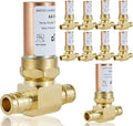 Water Hammer Arrestor,1/2Inch Tee Copper Water Arrestor,Pex-A Expansion Connection(10PACK,Copper Arrestor)(HAMMER008-10Pack)