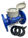 DAE WP-200nf 2" Lead Free Woltmann Helix Water Meter, Pulse Output, Cubic Feet