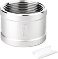 TAISHER 1PCS 304 Stainless Steel Cast Pipe Fitting, Coupling, 4" NPT Female Threaded