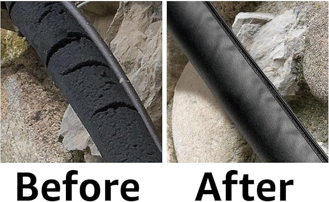 Electriduct 1.5 Inch HVAC Protective Sleeve Wrap Around Existing Foam Insulation UV Weather Resistant Outdoor Pipe Protection Cover for Heat Pump A/C Air Conditioning Copper Line Sets - 150 Feet