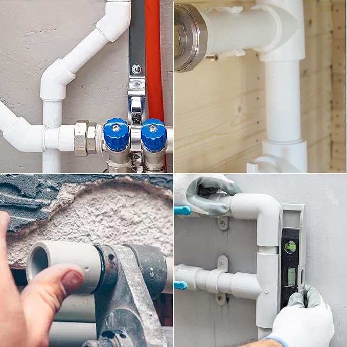 GASHER 15PCS PVC Pipe Fitting 1" PVC Coupling Furniture Grade Pipe Socket Fittings, For Home or Industrial