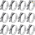 12 Pack 3 inch T-Bolt Hose Clamps, Stainless Steel_304 Working Range 83mm-91mm for 3" Hose ID, Turbo Intake Intercooler Clamp for Automotive