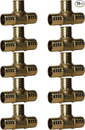 10 Pieces XFITTING 1" X 1" X 1" Pex Tee, Pex B Crimp Version