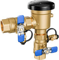 New Upgraded 1" 720A Pressure Vacuum Breaker Assembly, Thickened Brass Backflow Preventer Valve, Max 400 PSI, Back Siphon Valves for Irrigation System (1 Inch)