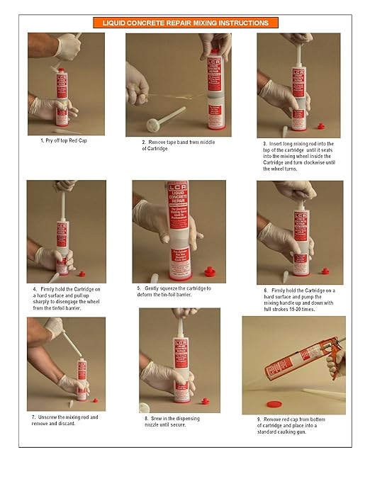 LCR Injection Epoxy Part A Resin and Part B Hardener with 7 Injection Ports for Repair of Concrete Foundation Cracks, Use LCR Repair Paste for Vertical Cracks or Alone on Horizontal Surfaces